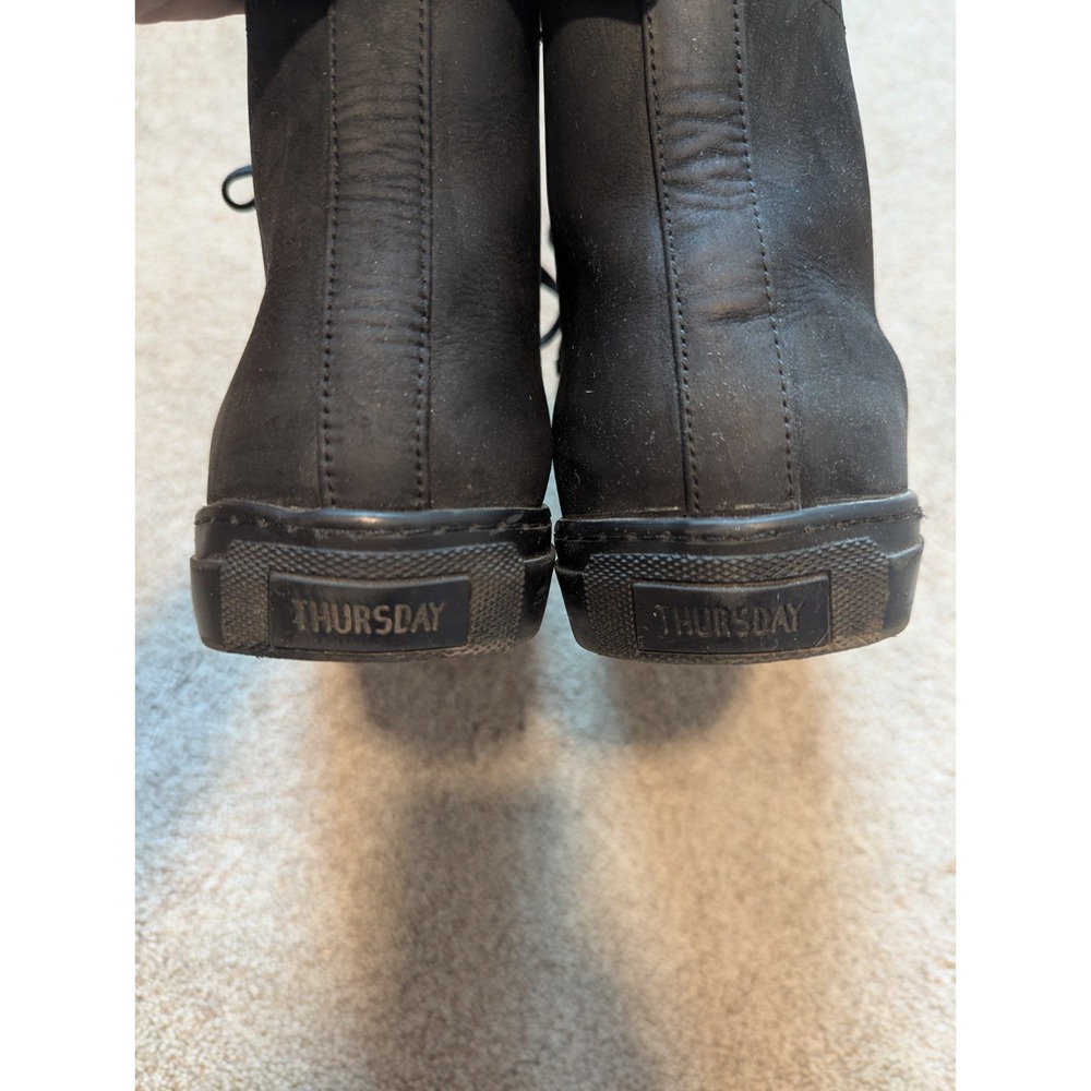 Thursday Boot Co Premier High Top Black Matte Sneakers Shoes Size 12 - Picture 7 of 10